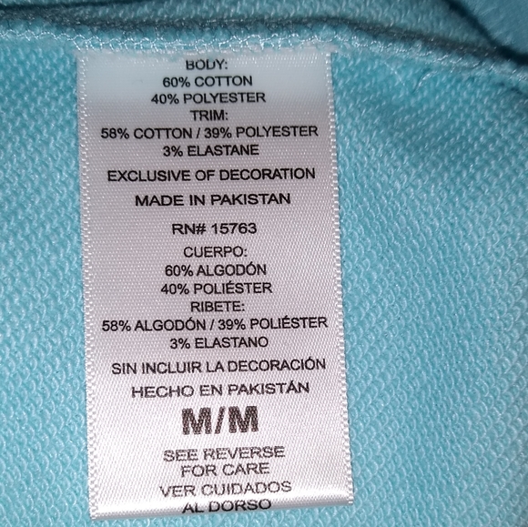 NWT Life is Good Three Daisies Vintage Beach Blue Lightweight Sweatshirt, M - Picture 4 of 6